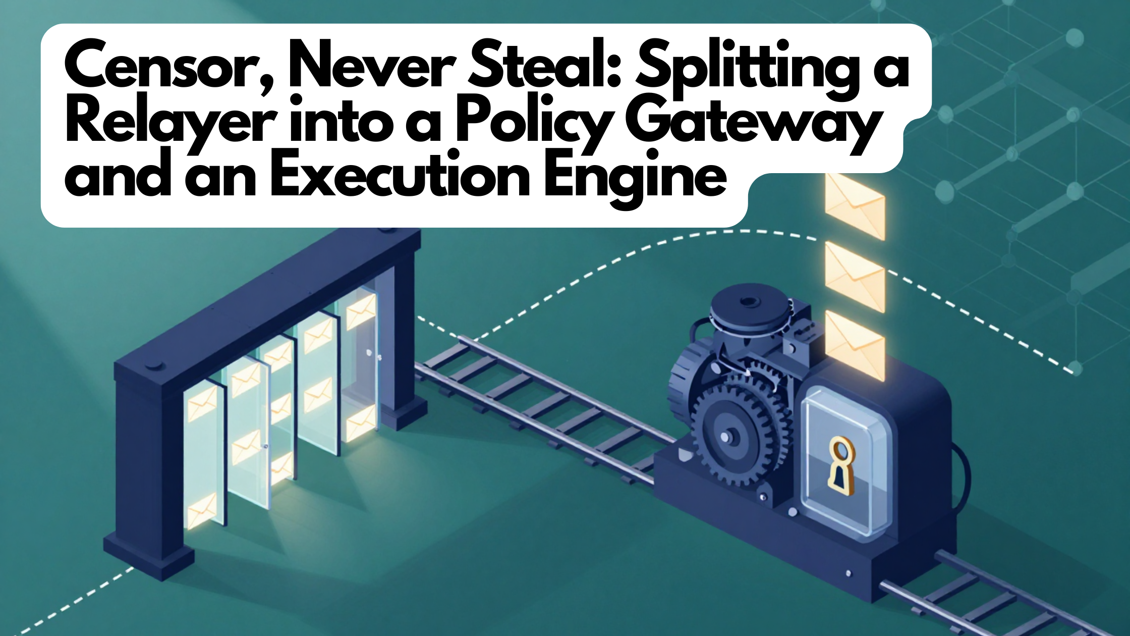 Censor, Never Steal: Why the Service That Decides Is Never the Service That Signs